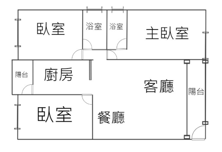 E165君臨裝潢大三房,桃園市桃園區向善街