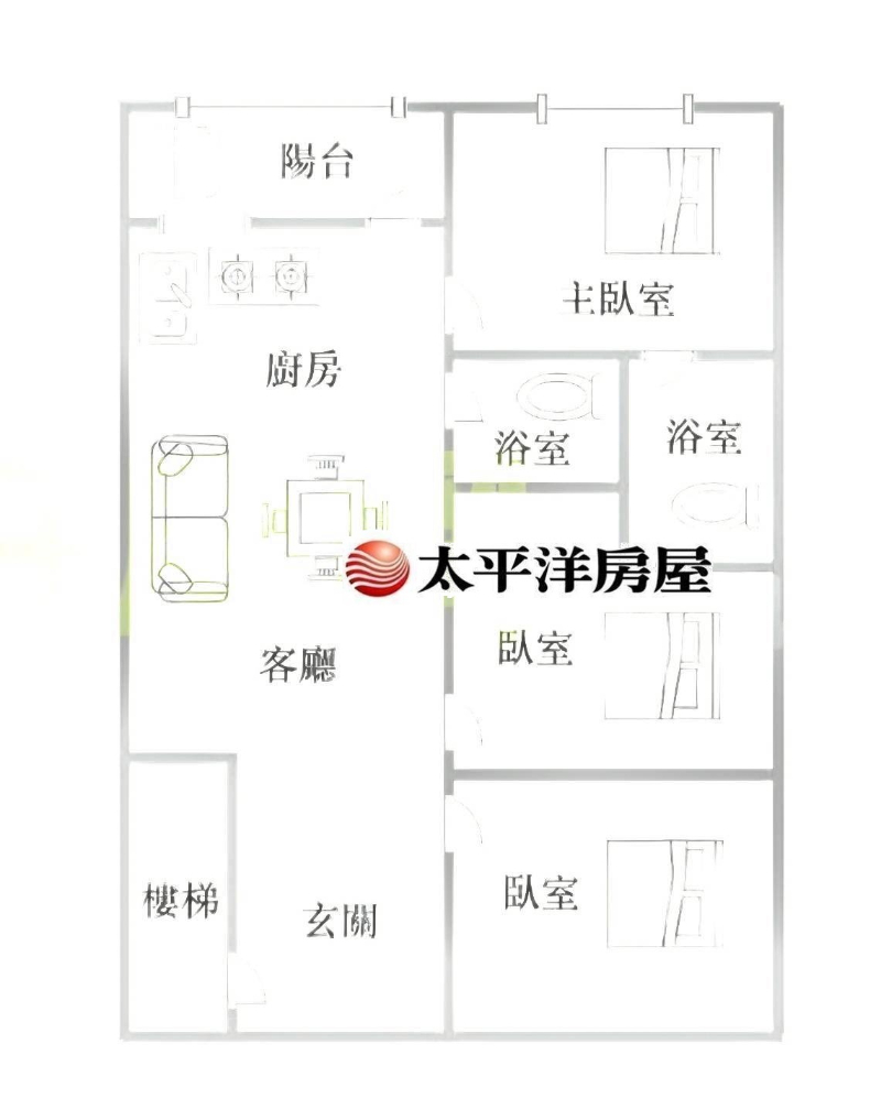 E028-電梯標準華廈3房,新北市蘆洲區長安街