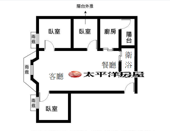 B041-歐洲村 邊間 低總價三房,新北市新莊區中平路